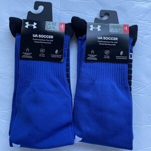 2 Pair Under Armour Adult Soccer Over-The-Calf Socks Men 7-8.5